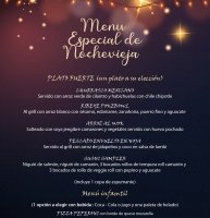 la Nochevieja en el Restaurante María