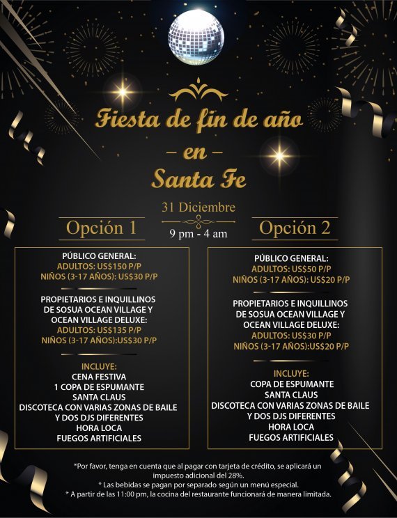 New Year's Eve Party at Santa Fe, Sosua
