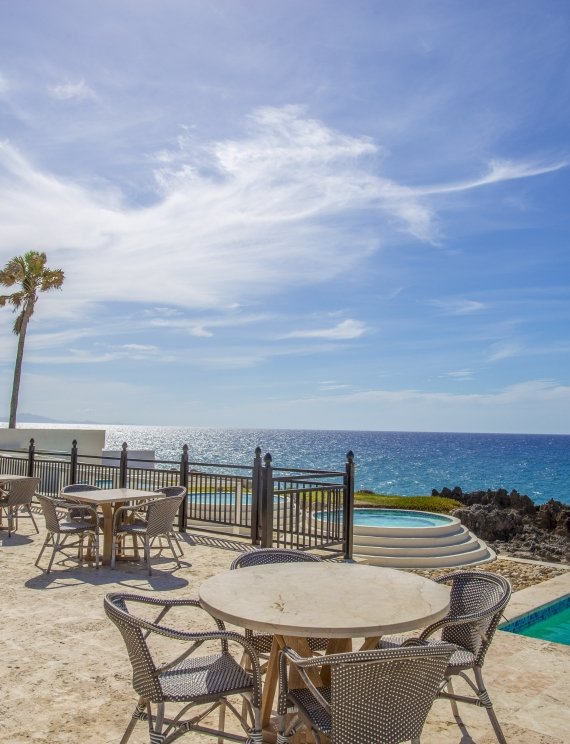 Oceanfront restaurant in Sosua
